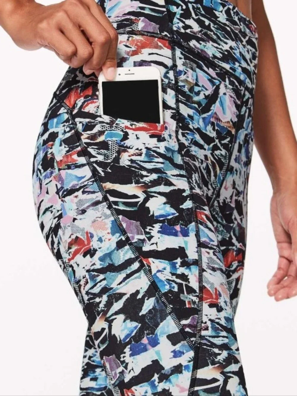 Size 6 Lululemon Leggings Break Free Culture Clash Athletic Leggings